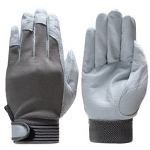 베임방지 안전장갑 작업용QIANGLEAF 브랜드 뜨거운 판매 D 등급 가죽 장갑 작업 내마 모성 안전 남자 벙어, 03 Gray_03 XL