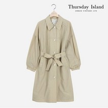 써스데이아일랜드 여성 아일렛 장식 롱 점퍼 T212MJP134W _P334984838