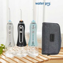 워터프로 구강세정기 CP-100/200/300 5단계수압조절 USB충전 240ml, CP-300(민트)