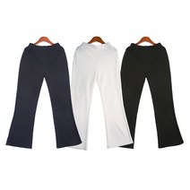 쏘옷 여성용 스판 허리 밴딩 부츠컷 팬츠