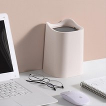 파스텔 데스크휴지통 냄새안나는 모던 사각휴지통 책상 생리대수거함 10리터종량제쓰레기통, 옐로우