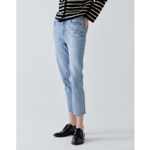 22FW 블루 면혼방 일자핏 데님 팬츠 HSPA2C801B1