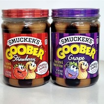 스머커즈 구버 2종 딸기 포도 땅콩버터 510g/구버줄잼, 510g, 1개