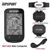 자전거속도계 GPS 무선 사이클링속도계 자전거 컴퓨터 인치 배터리 수명 자동 백라이트 스톱워치 자전거 컴퓨터, bsc100s