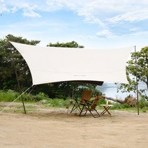 폴라리스 블랙코팅 뉴 헥사 타프 대형 그늘막 차박