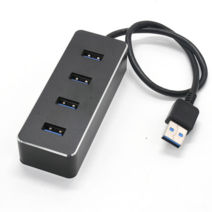 DFMEI USB 3.0 허브 허브 알루미늄 합금 쉘 USB 허브 4 포트 분할 지연 4 개의 외부 하드 디스크, 분홍색