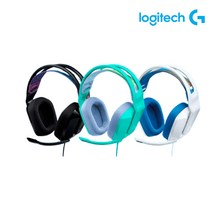 로지텍코리아 로지텍G G335 유선 게이밍헤드셋, 민트