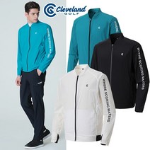 클리브랜드 소매터널 스윙마스터 레터링 남성 봄버 자켓 바람막이 골프웨어 CGKMJK1003