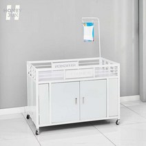 플리마켓 행사용 매대 테이블 빵진열장 가판대 접이식, 두꺼운 철예 올 화이트 스몰