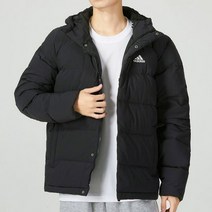 아디다스 매장정품 헬리오닉 후드 다운 재킷 블랙 숏다운 HG8751