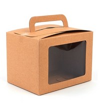 와플 답례떡 뚱카롱 에그타르트 포장 박스 대 갈색