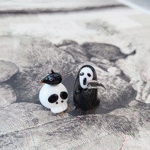 [바보사랑] 유리 미니어쳐 할로윈 저승사자와 해골 생쥐[컨츄리아이템], 상세 설명 참조, 상세 설명 참조