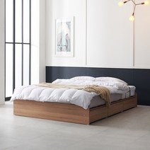 리노 서랍 슈퍼싱글/퀸 침대프레임, 아카시아