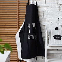 아이니 주방 방수 앞치마, 1개, 네이비