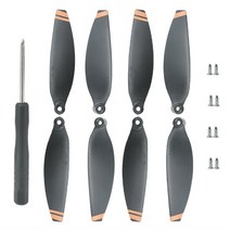 드론 보조 날개 촬영 측량 조립 부품 사이즈별 DJI 미니 2미니 SE 액세서리 소품, 블랙 오렌지