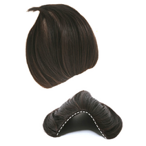 정수리 볼륨 가발 헤어뽕 브라운 부분 커버 피스 붙임 머리