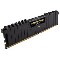 Corsair 커세어 Vengeance LPX 64GB 4x16GB DDR4 4000MHz C18 데스크탑 메모리 고성능 오버클럭킹 열 분산기 맞춤형 성능 PCB 블랙