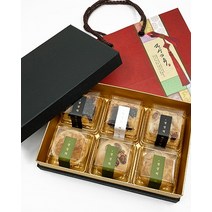 모시블랙 화과자 박스 (6구), 블랙, 1개