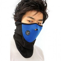 1+1 BIKE 겨울 방한 넥워머 귀마개 안면 마스크 도매, 블랙, 블랙