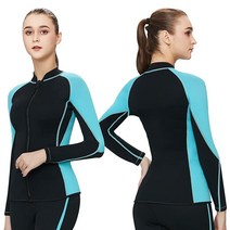 HIGI Flexel 잠수복 상의 남성 2mm 남성 상의 차가운 물에서 따뜻함을 유지 전면 지퍼 재킷 서핑 카약 스노클링 패들 보딩용 블랙 스몰 4446008749, 3X-Large