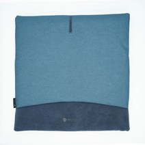 뫼르소 듀오 차량용 사계절 방석 (샤무드 럭스 X 코티드 알칸타라) 고밀도 메모리폼 통기성 편안함 자동차 의자 쇼파 휠체어 복원력좋은 논슬립 안전한, 코발트블루