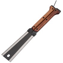 ZOZOFO 휴대용 접이식톱 원예용 양날접톱 3면 톱니 300mm, 1개