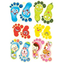 바닥 꾸미기 발바닥 발모양 스티커 야광 어린이 F171 5pcs, 1개