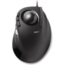 엘레컴 DEFT 트랙볼 마우스 유선 인체공학적 디자인 Windows11 macOS(MDT2URBK), Black / Black ball
