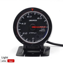 CNSPEED-60MM 볼트 미터 수온 오일 온도 게이지 터보 부스트 프레스 배기 가스 게이지 EGT/EXT 진공, 06 Fuel Press Gauge