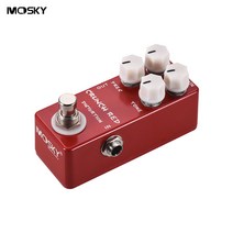 MOSKY CRUNCH RED 디스토션 기타 이펙트 페달 풀 메탈 쉘 True Bypass