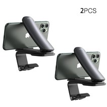 Baseus Big Mouth Pro 대리 운전 차량용 360도 회전 휴대폰 거치대, 단일사이즈, 2세트 블랙