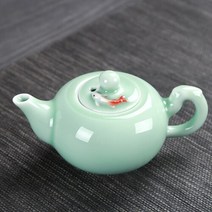 도자기그릇 세트 Longqun 청자 색 잉어 쿵푸 차 세트 3D 도자기 어 그릇 주전자 물고기 컵, 02 Goldfish tepot