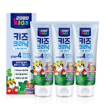 2080 키즈크리닉 치약 불소함유, 80g, 3개