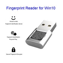지문인식USB Fingerprint Reader Module Password Free Metal Biometric Scanner Padlock Portable Biometrics, 단일옵션