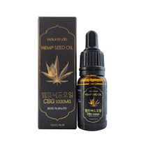 햄프씨드오일 대마종자유 카나비노이드 10%이상 CBD CBG 대마씨 오일 10ml, 7개