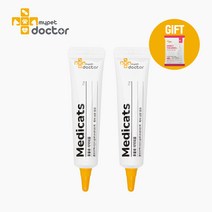 [마이펫닥터] 메디캣츠 고양이 연고 턱드름 여드름 피부병 링웜 15g (+인섹트포캣 40g 증정), 2개
