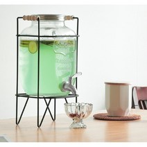 홈카페재료 카페 물병 음료수 생수 음료 디스펜서 수도꼭지 물통, 4L