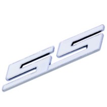 카마로 트레버스 SS 엠블럼 스티커 쉐보레 악세사리 셀프다이 뒷범퍼 쉬운시공 차량 뒷문 뒷타이어옆 튜닝 조수석문 차 자동차 트렁크 본냇 남편선물, 03 유광실버레드