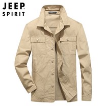 검정색긴팔셔츠 JEEP 지프 봄가을 계절 긴소매 남성 청년 비지니스 레저셔츠 스탠딩카라 상의 남자 452238504