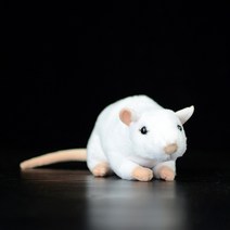 17 작은 흰색 마우스 장난감 회색 마우스 동물 완구 실물 같은 쥐 선물 리얼 봉제인형, 17cm 길이, 중국, 하얀색