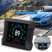 자동차 HUD OBD2 GPS 헤드 업 디지털 디스플레이 경사계 속도계 엔진 속도 과속 틸팅 알람, [01] Compass Slope Meter