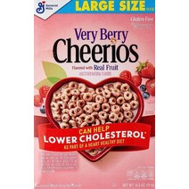 Cheerios 시리얼 베리 411g 글루텐 프리, 베리 베리, 18.6온스(1팩)