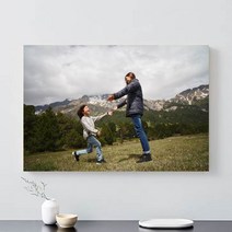 가족사진액자제작 중형액자 웨딩 베이비 행사 전시용 아크릴액자 40x50cm이상, 블랙