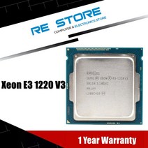 사용 인텔 제온 E3 1220 V3 3.1GHz 8MB 4 코어 SR154 LGA 1150 CPU 프로세서 E3-1220V3, 한개옵션0
