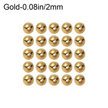 한국관리기 미니관리 콤바인새로운 25pcs Slotted 텅스텐 합금 비즈 좋은 디자인 플라이 요정 머리 공 2/2., 09 Gold-2.0mm