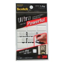 PGM1*^몰3M 스카치 초강력 다용도 양면테이프 액자용 1.3x2.5cm 산업용 사무실 문구용 사무용 도양면 공업용 학교^*1췤pgm, a^^*옵션없슴