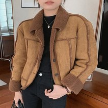 어썸클로젯 메드 양털 스웨이드 겨울 숏무스탕