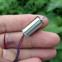 미니 HM 1020 코어리스 비행기 모터 소형 DC 3.7V 50000RPM DIY RC 무인 항공기 스핀들 모델 단말기가있는 고속, [01] Red and blue lines, 01 Red and blue lines
