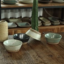 김학영도자기 아끼다 v국그릇 국대접 도자기, 러프샌드