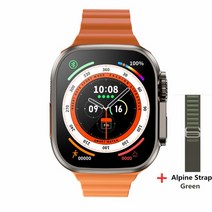 Z8 울트라 MAX 스마트 워치 시리즈 8 티타늄 합금 11 49mm 케이스 블루투스 통화 NFC ECG IP68 방수 Smartwatch 남자, [14] Gold O Alpine G